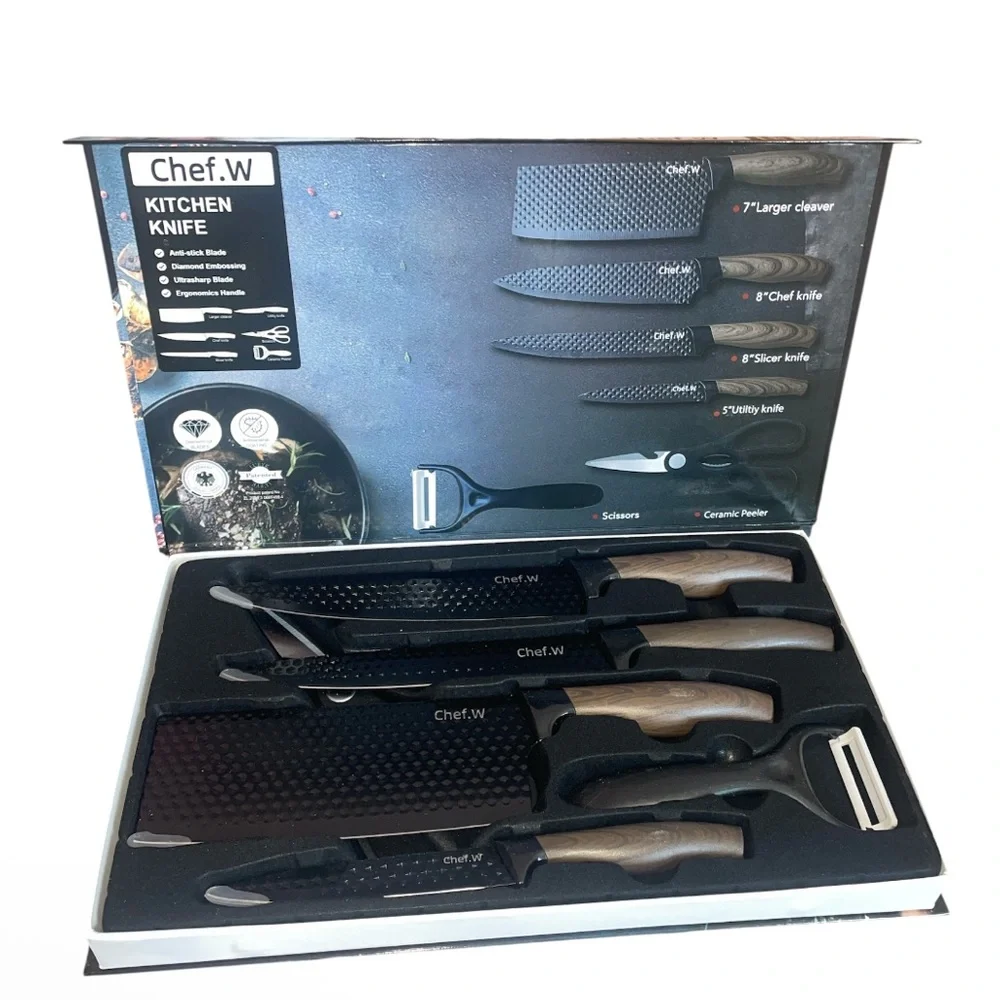 Chef.W Kitchen Knife Set with Peeler